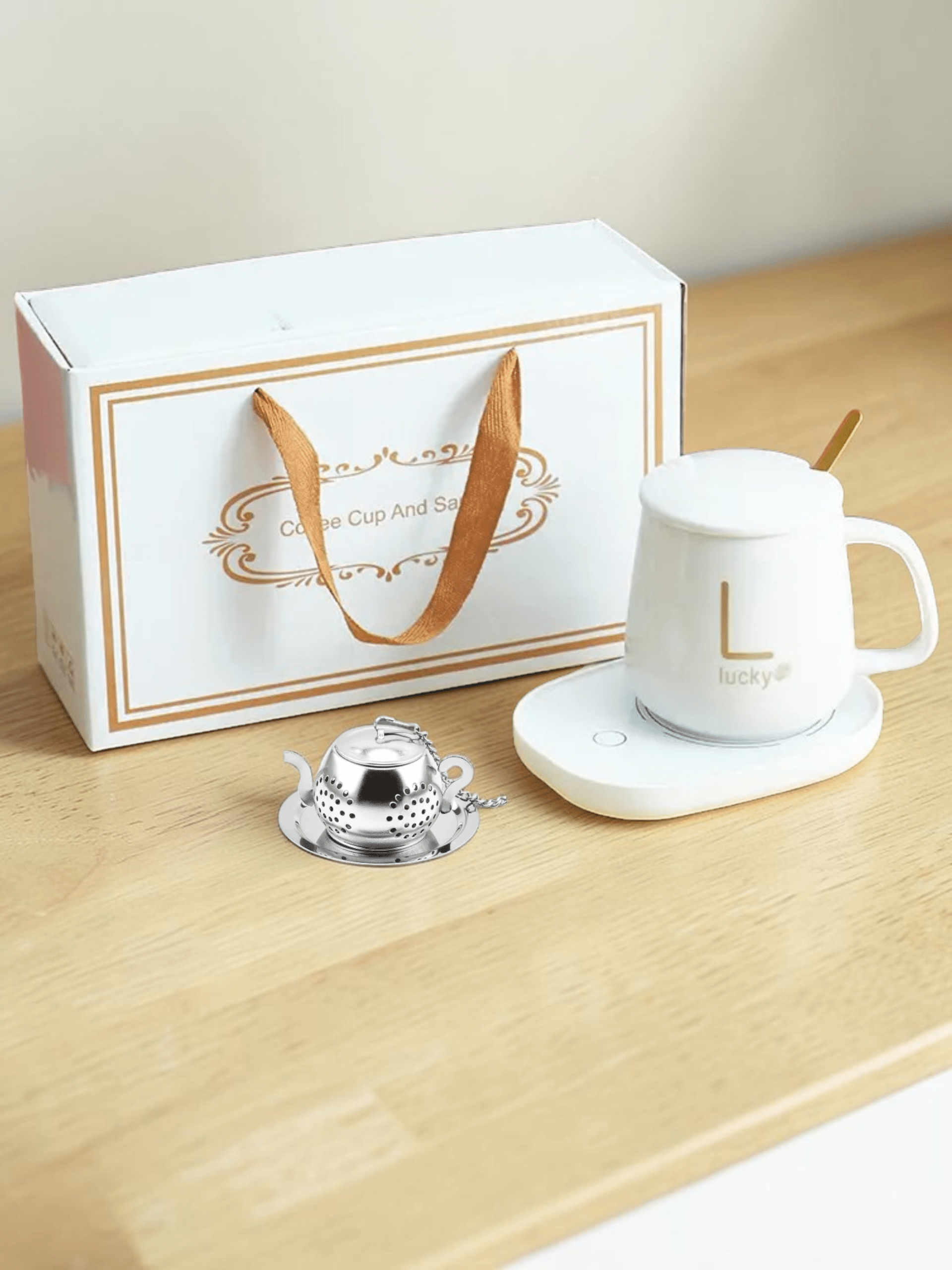Taza con base eléctrica e infusor de regalo - Imagen 3